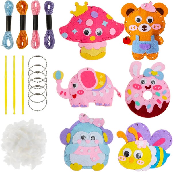 Kids Doll Sewing Toys Children's DIY Handcraft Sewing Fun Kids Sewing Craft Ki Carousel 1