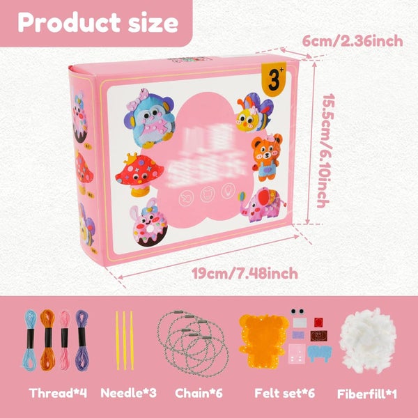 Kids Doll Sewing Toys Children's DIY Handcraft Sewing Fun Kids Sewing Craft Ki Carousel 7