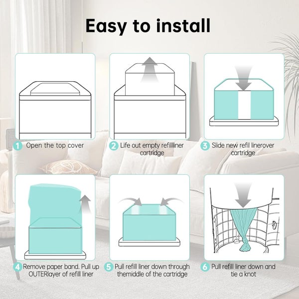 Nappy Bin bags for Korbell 16L Carousel 3