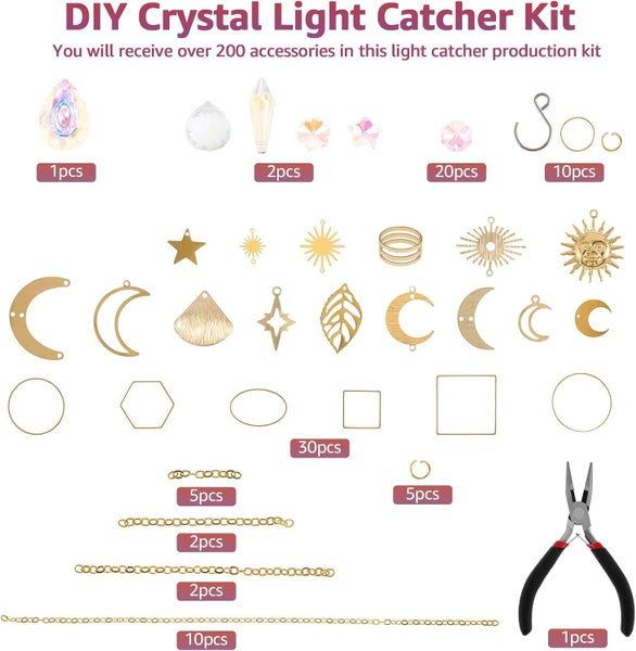 200 pcs DIY Sun Catchers Making Kits DIY Suncatchers Sun Catchers Making Suppl Carousel 2