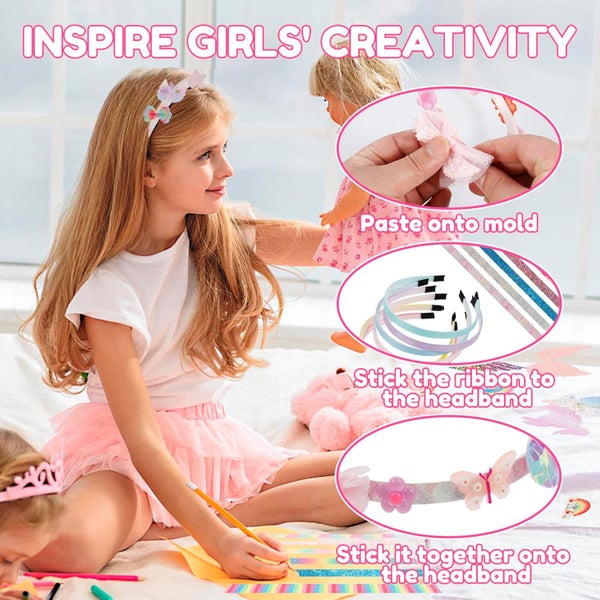 Headband Making Kit for Girls DIY Headbands Craft Kit DIY Headband Make Your O Carousel 2