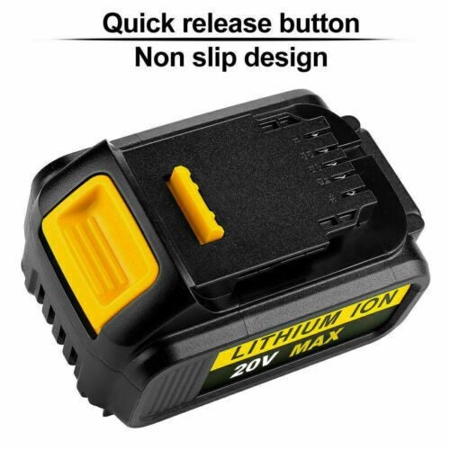 18V 6.0Ah For DeWalt DCB184-XE Li-Ion Slide Battery DCB182 DCB180 DCB206 LED Carousel 2