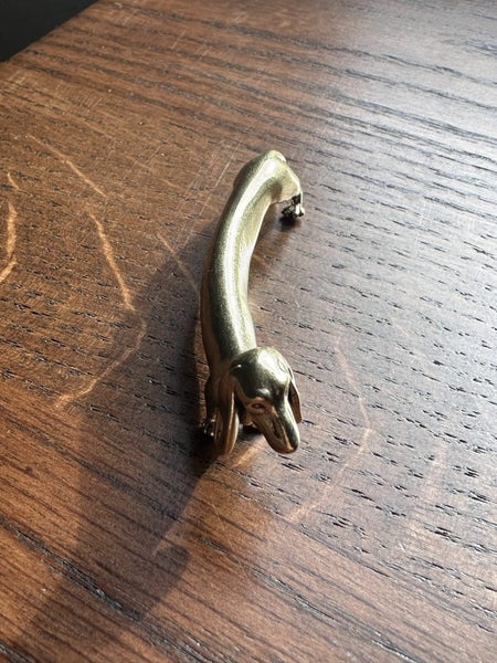 Dachshund brass figurine 7.5cm x 2.4cm Carousel 2