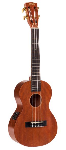 Mahalo - Java Series Acoustic Electric Tenor Ukulele - Trans Brown Carousel 1