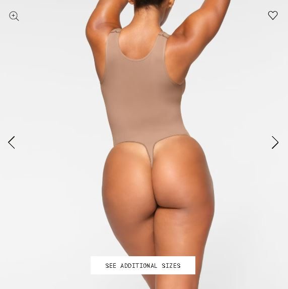 SKIMS Shapewear Thong Bodysuit Strong Hold Compression Carousel 2