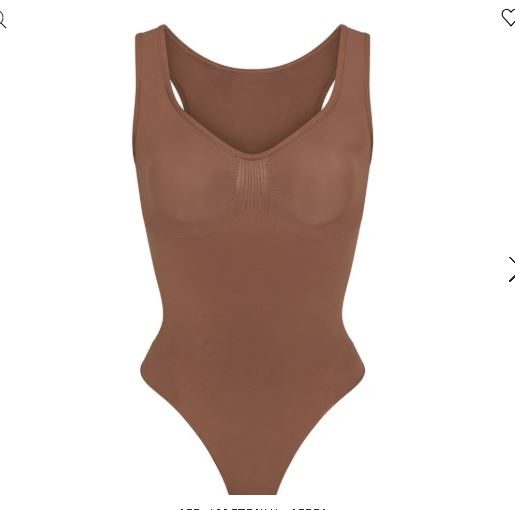 SKIMS Shapewear Thong Bodysuit Strong Hold Compression Carousel 1