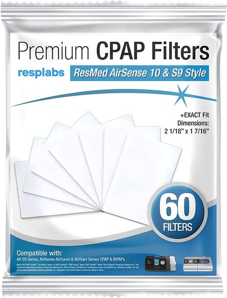 CPAP Filters for The ResMed AirSense 10, S9 & AirCurve Machines 60 Filter Pack Carousel 1