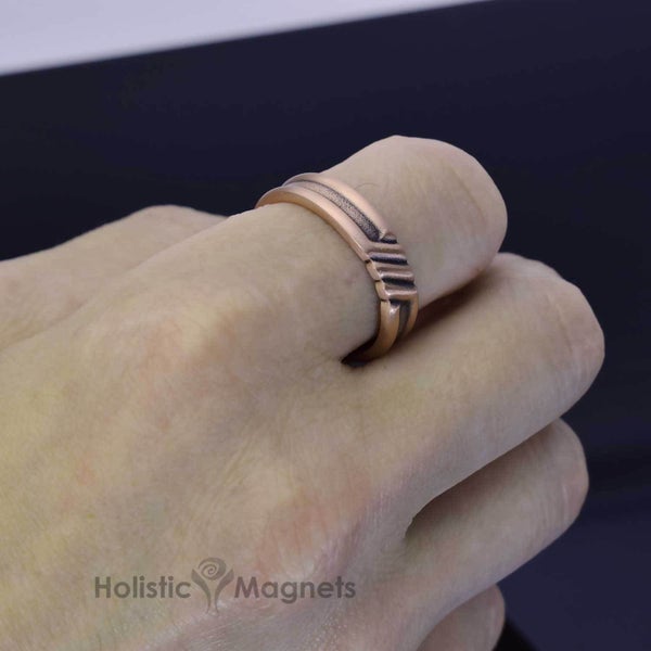 Large Copper Magnetic Rings SET OF 2 Joint Arthritis Natural Healing SR-L Carousel 1