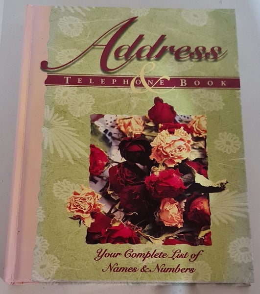 Address & Telephone Book with Flowers ^ Carousel 1