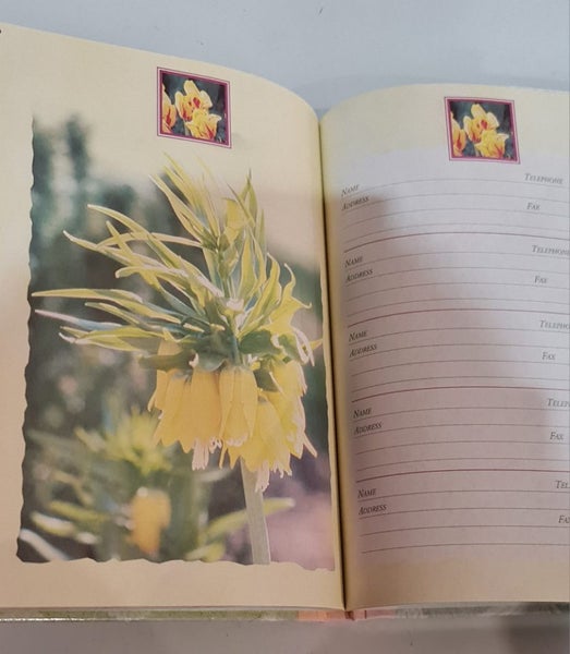 Address & Telephone Book with Flowers ^ Carousel 2