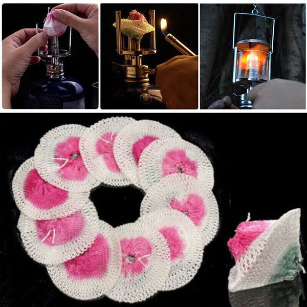 10X Gas Lantern Mantles Mesh Camping Lantern Mantles Lamp Mantle Paraffin Lamp Carousel 1