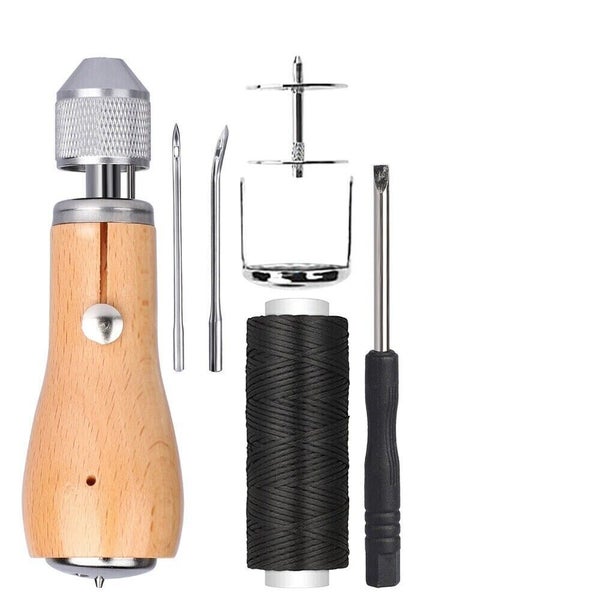 Professional Leather Sail Canvas DIY Sewing Awl Repair Tool Kit Carousel 1
