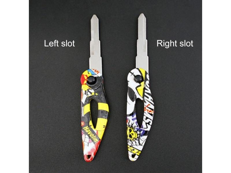 Motorcycle Remodel Key Embryo Graffiti Folding Keychain For Motorbike Carousel 2