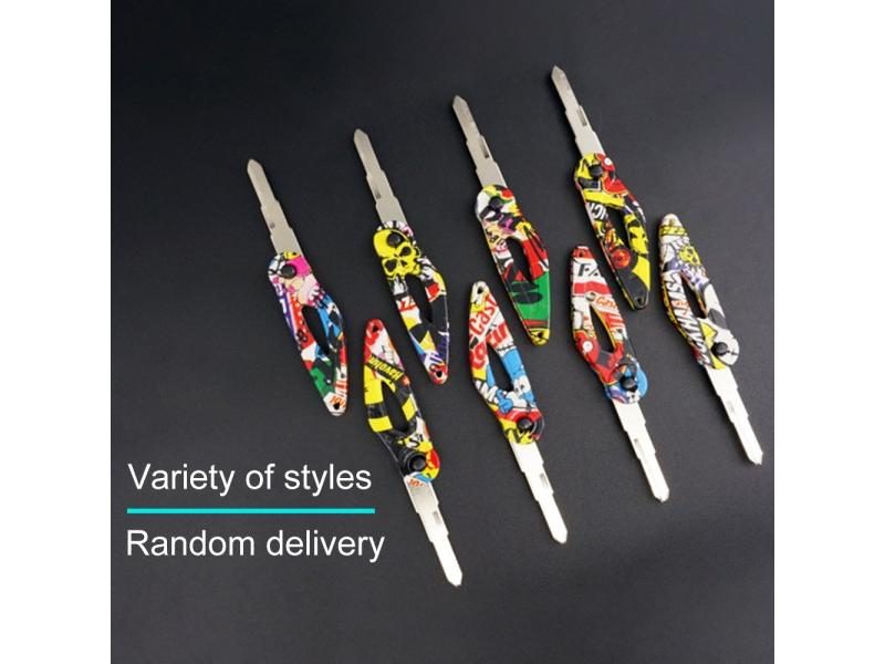 Motorcycle Remodel Key Embryo Graffiti Folding Keychain For Motorbike Carousel 1