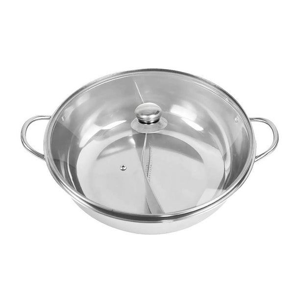 Toque Stainless-Steel 36cm Twin Mandarin Duck Hot Pot Induction Cookware W/Lid Carousel 1