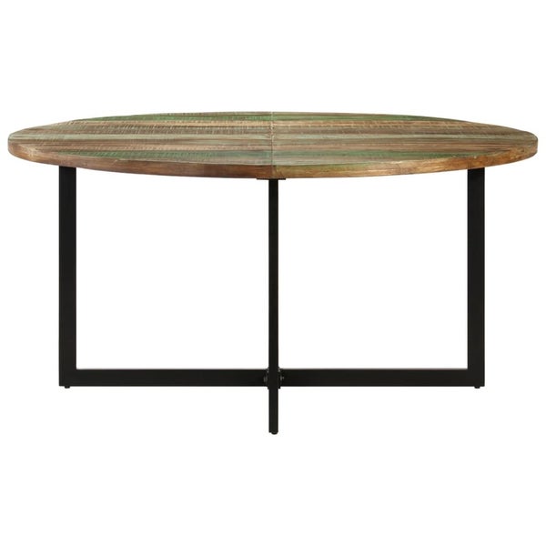 Vidaxl Dining Table 150X75 Cm Solid Wood Reclaimed Carousel 2