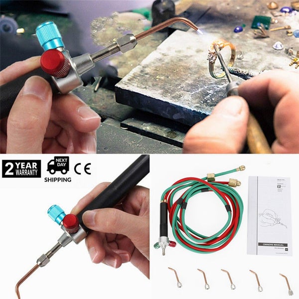 1set Torch Welder Jewelry Oxygen Liquefied Gas Welding Soldering Repair Kit W/5 Carousel 2