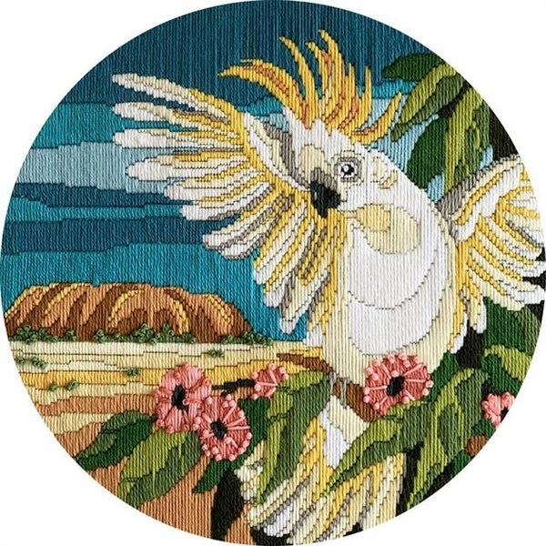 Country Threads Long Stitch Kit Uluru Cockatoo 30cm Including Threads Carousel 1