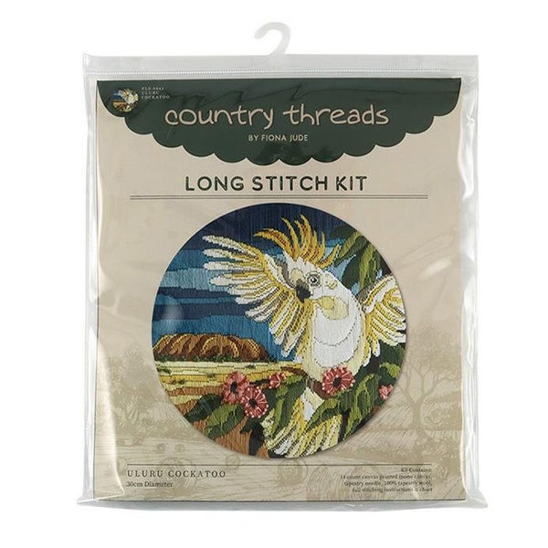 Country Threads Long Stitch Kit Uluru Cockatoo 30cm Including Threads Carousel 2