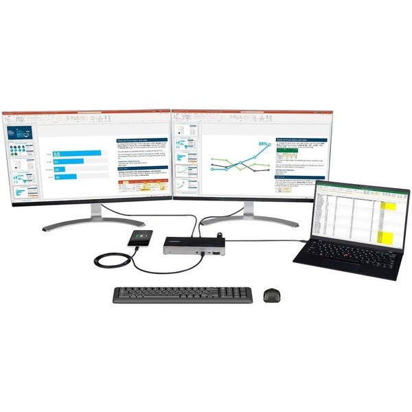 StarTech.com USB C Dock, Triple 4K Monitor USB-C Docking Station with DP 1.4 & D Carousel 2