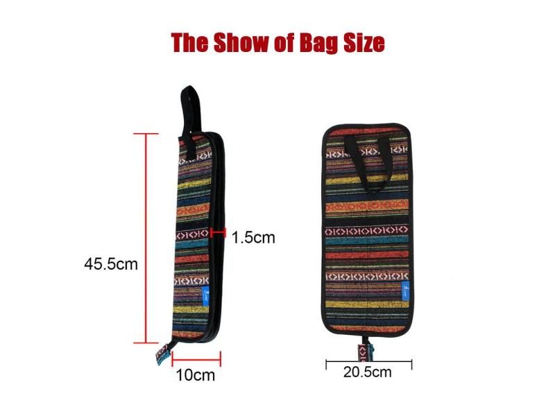 Drumstick Bag Drum Stick Bag Case Water-resistant 600D With Carrying Strap For Carousel 1