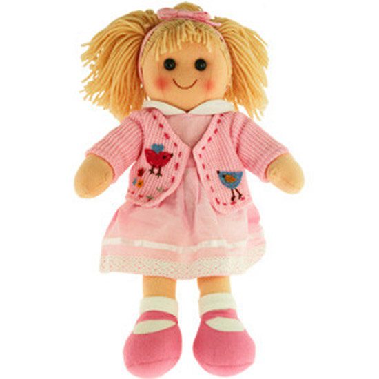 Hopscotch Lovely Soft Rag Doll Daisy Girl Dressed Doll Large 35cm Carousel 1