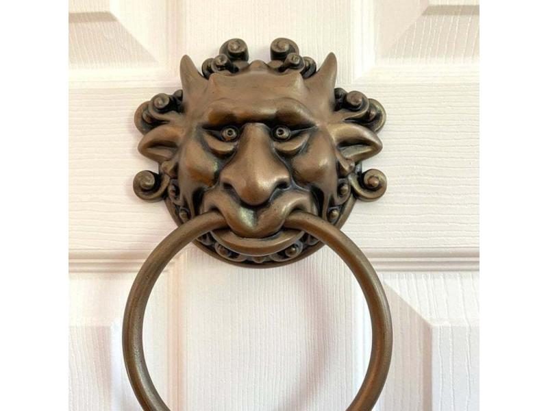 Door Knocker Vintage Vivid Resin Dragon Mouth Gate Handle Ring For Home Door Carousel 2