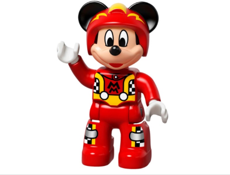 Lego Duplo Mickey Mouse Red Race Car Driver Carousel 1