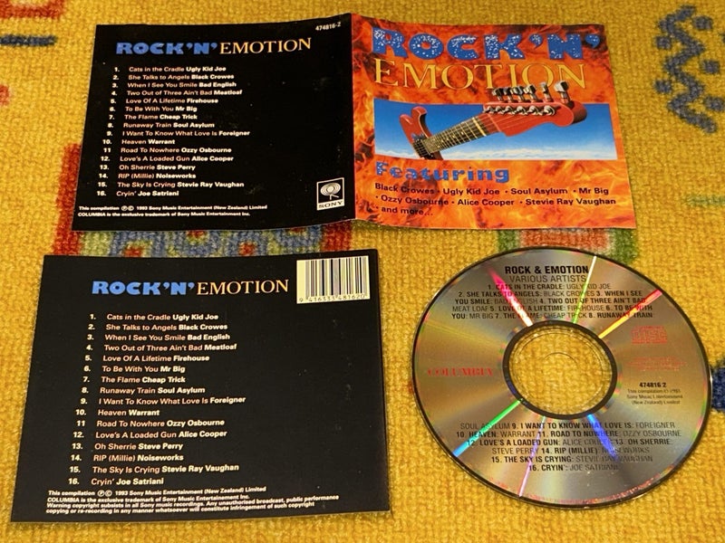 ROCK 'N' EMOTION CD Various Original 80s and 90s HARD ROCK ARTISTS Carousel 1