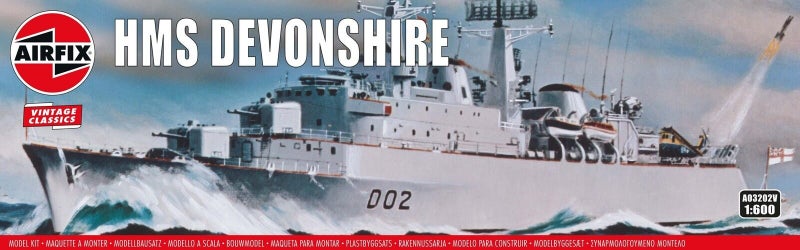Airfix Vintage Classics - HMS Devonshire 1:600 Scale Model Kit Carousel 1