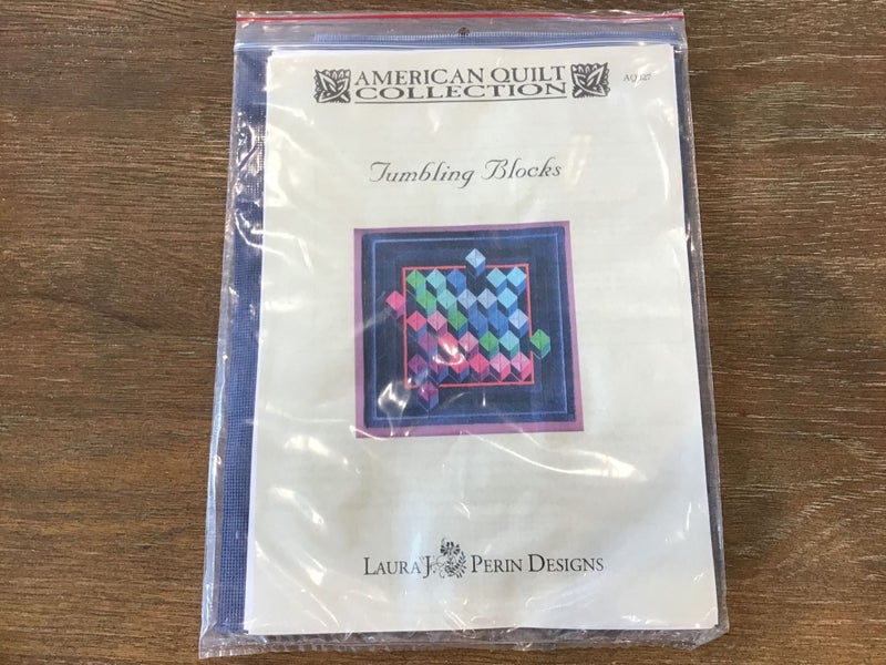 Laura J Perin Designs Embroidery Kit : American Quilt Collection Tumbling Blocks Carousel 2