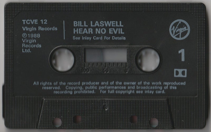 BILL LASWELL - Hear No Evil (CASSETTE - 1988 UK) Jazz Carousel 3