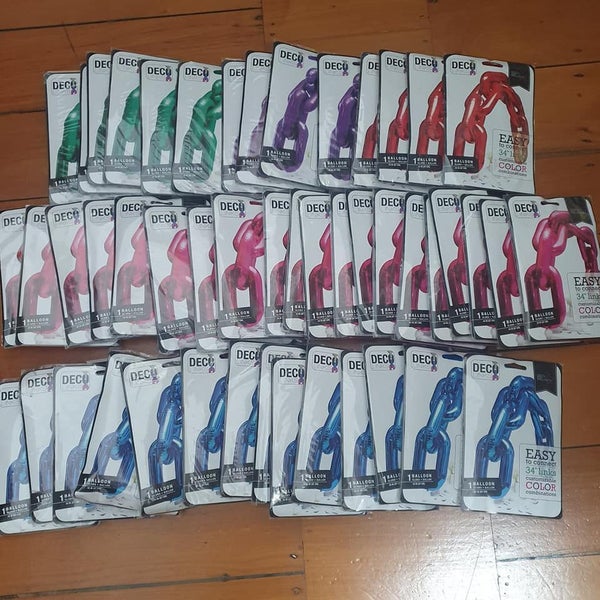 Bulk deco link foil balloons (x 12) Carousel 1