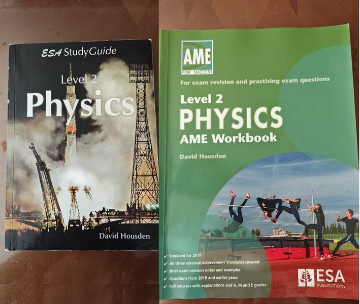 NCEA Level 2 Physics study guide + AME Workbook Carousel 1