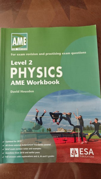 NCEA Level 2 Physics study guide + AME Workbook Carousel 3
