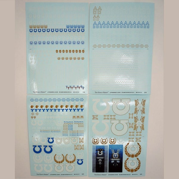 Ultra Marines – Transfer Sheet – 4x A6 size Carousel 1