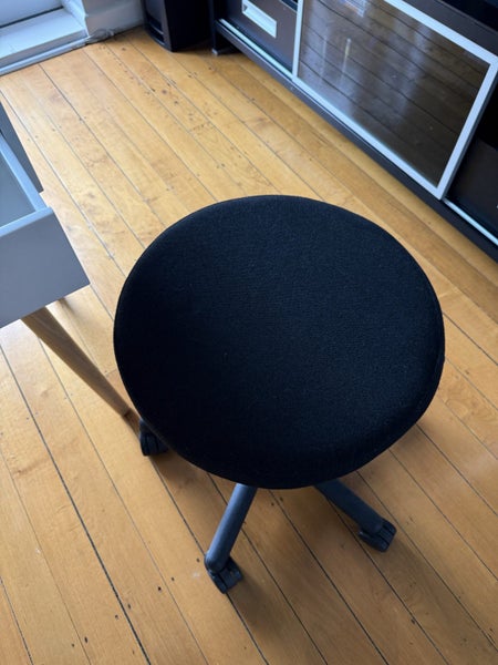 As new black adjustable stool Carousel 2