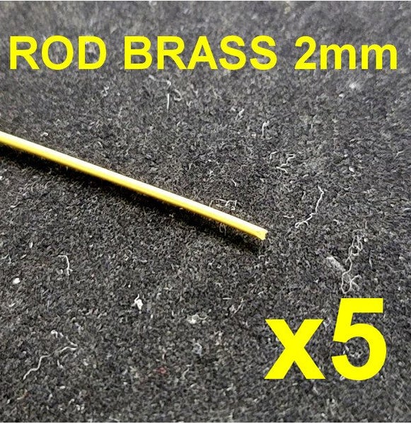 Hobby / Model Brass Rod 2mm – length 10cm – pack of 5 Carousel 1