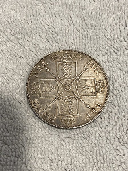 UK 4 Shillings (2 Florins) 1889 - Queen Victoria - Uncirculated Carousel 2