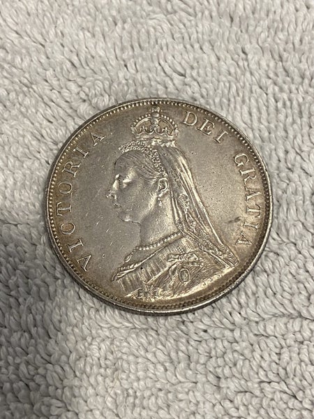 UK 4 Shillings (2 Florins) 1889 - Queen Victoria - Uncirculated Carousel 1