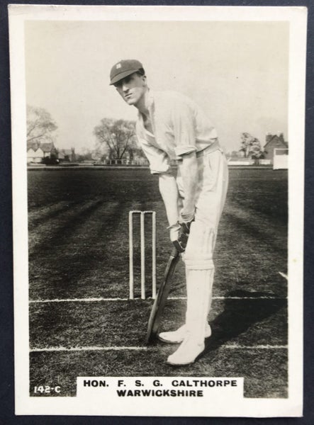 1924 Cricketers Hon F.S.G Calthorpe Godfrey Phillips Large Cigarette Card Carousel 1