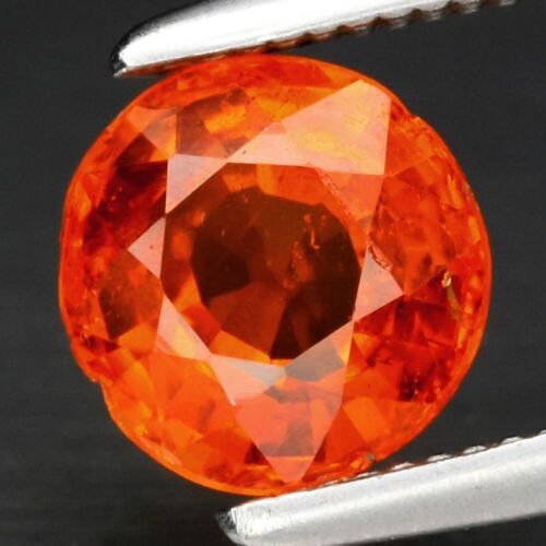 1.18ct SI1 Semi-Round Natural Orange Spessartite Garnet Gemstone Nigeria Carousel 1