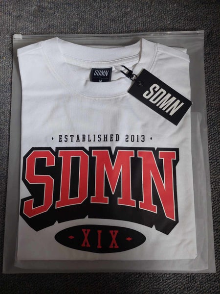 SDMN Varsity T-Shirt White - Medium Carousel 2