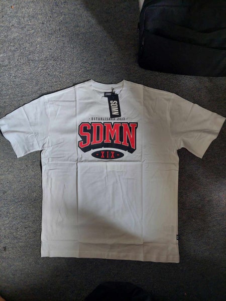 SDMN Varsity T-Shirt White - Medium Carousel 3