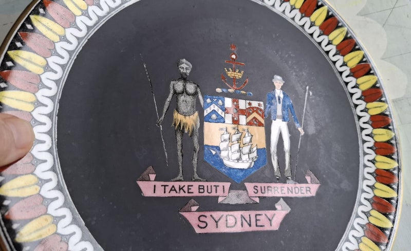 Adams Etruscan Ware - Sydney Australia's Coat of Arms - circa 1908 Carousel 8