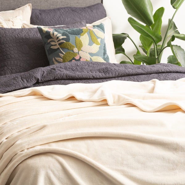 Renee Taylor Plush 380 GSM Ultra Soft Velvet Blanket Carousel 2