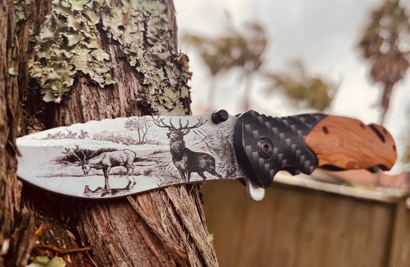 $1R NEW 2025 NORTH AMERICAN TARUCA Carbon Hunting knife by Sika Knives RRP$199 Carousel 2