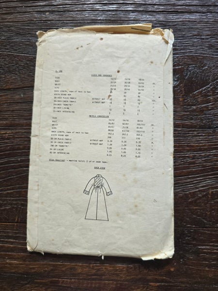VINTAGE Coat Sewing pattern 1970's Carousel 2