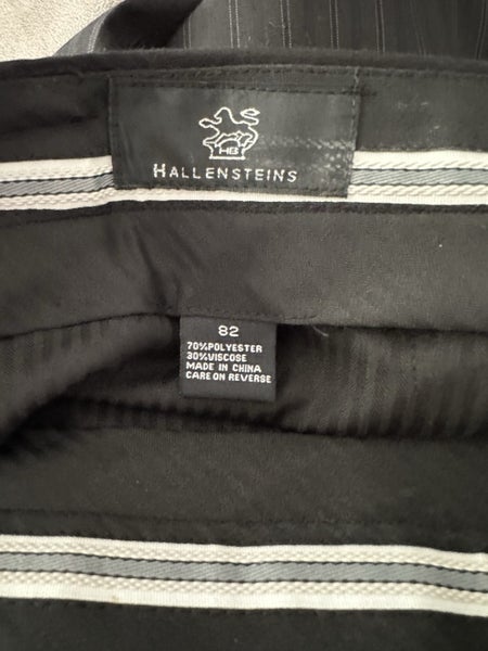Hallensteins black pinstripe suit Carousel 4