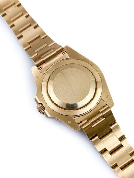 Rolex Oyster Perpetual GMT Master II 18ct Gold Watch Greenhand 116718LN B&P 2010 Carousel 10